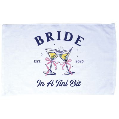 Bachelorette Party Martini Lover Bride An A Tini Bit Bride Microfiber Hand Towel
