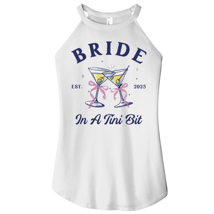 Bachelorette Party Martini Lover Bride An A Tini Bit Bride Women's Perfect Tri Rocker Tank