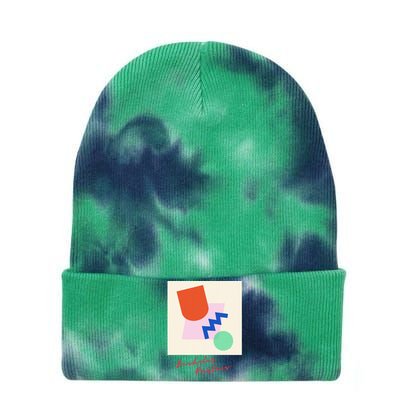 Bachelor Parties Memphis Group Aesthetic Tie Dye 12in Knit Beanie