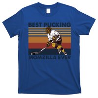 Best Pucking Momzilla Ever Funny Hockey Mom Saying Gift T-Shirt