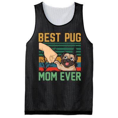 Best Pug Mom Ever Mesh Reversible Basketball Jersey Tank