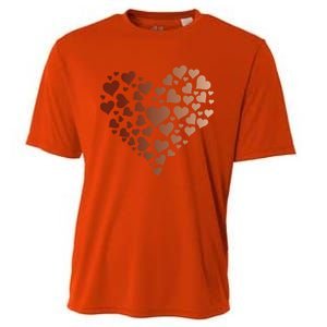 Black Pride Melanin Skin Tone Heart Juneteenth Cute Gift Cooling Performance Crew T-Shirt