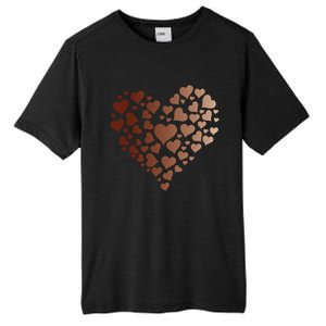 Black Pride Melanin Skin Tone Heart Juneteenth Cute Gift Tall Fusion ChromaSoft Performance T-Shirt