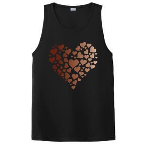 Black Pride Melanin Skin Tone Heart Juneteenth Cute Gift PosiCharge Competitor Tank