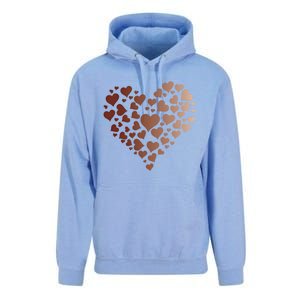 Black Pride Melanin Skin Tone Heart Juneteenth Cute Gift Unisex Surf Hoodie