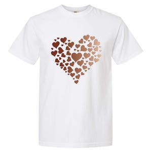 Black Pride Melanin Skin Tone Heart Juneteenth Cute Gift Garment-Dyed Heavyweight T-Shirt