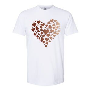 Black Pride Melanin Skin Tone Heart Juneteenth Cute Gift Softstyle CVC T-Shirt