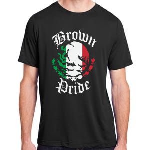 Brown Pride Mexican Flag Gift Adult ChromaSoft Performance T-Shirt