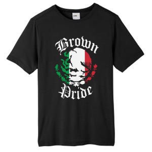 Brown Pride Mexican Flag Gift Tall Fusion ChromaSoft Performance T-Shirt