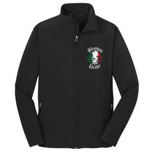 Brown Pride Mexican Flag Gift Core Soft Shell Jacket