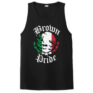 Brown Pride Mexican Flag Gift PosiCharge Competitor Tank