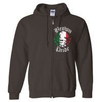 Brown Pride Mexican Flag Gift Full Zip Hoodie