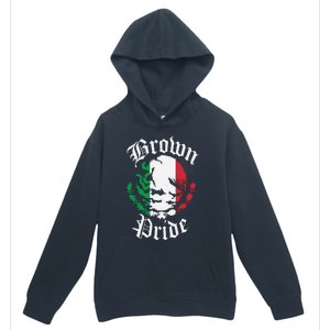 Brown Pride Mexican Flag Gift Urban Pullover Hoodie