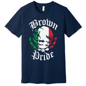 Brown Pride Mexican Flag Gift Premium T-Shirt