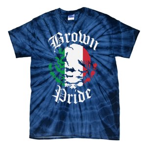 Brown Pride Mexican Flag Gift Tie-Dye T-Shirt