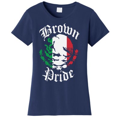 Brown Pride Mexican Flag Gift Women's T-Shirt