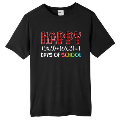 Buffalo Plaid Math Equation Nerdy Geeky 100 Days Y'all Meaningful Gift Tall Fusion ChromaSoft Performance T-Shirt