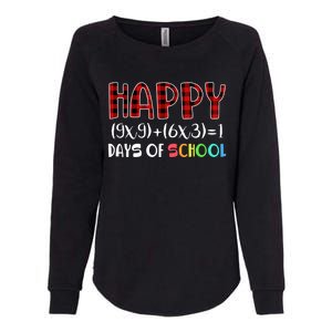 Buffalo Plaid Math Equation Nerdy Geeky 100 Days Y'all Meaningful Gift Womens California Wash Sweatshirt