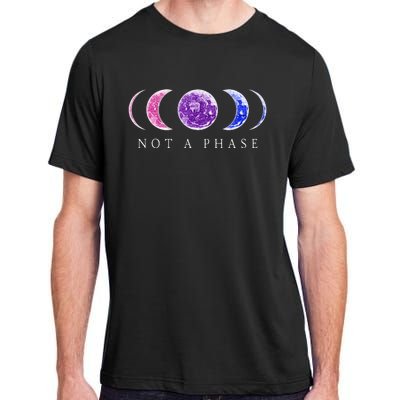 Bi Pride Not a Phase Moon Phase Bisexual Colors Adult ChromaSoft Performance T-Shirt