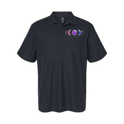 Bi Pride Not a Phase Moon Phase Bisexual Colors Softstyle Adult Sport Polo