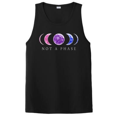 Bi Pride Not a Phase Moon Phase Bisexual Colors PosiCharge Competitor Tank