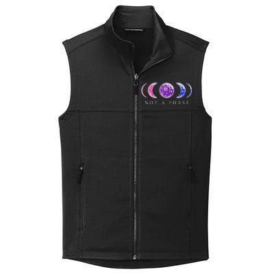 Bi Pride Not a Phase Moon Phase Bisexual Colors Collective Smooth Fleece Vest