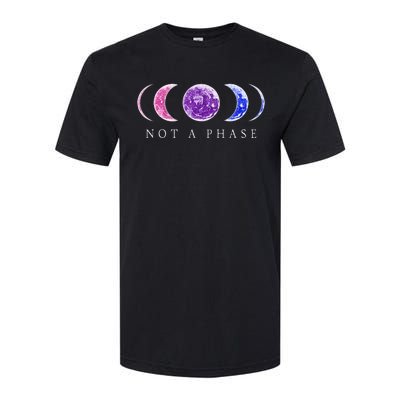 Bi Pride Not a Phase Moon Phase Bisexual Colors Softstyle® CVC T-Shirt