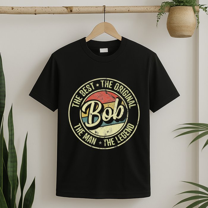 Bob Personal Name First Name Retro Bob T-Shirt