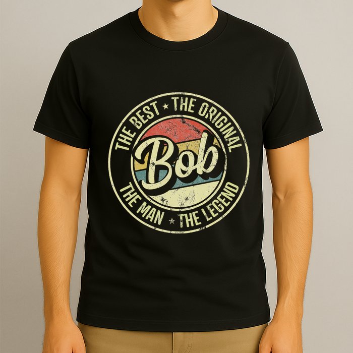 Bob Personal Name First Name Retro Bob T-Shirt