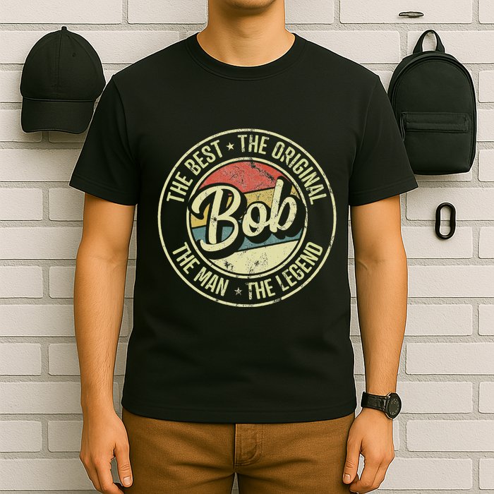 Bob Personal Name First Name Retro Bob T-Shirt