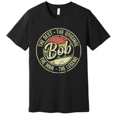 Bob Personal Name First Name Retro Bob Premium T-Shirt