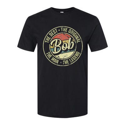 Bob Personal Name First Name Retro Bob Softstyle CVC T-Shirt