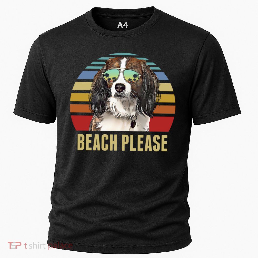 Beach Please Nederlandse Kooikerhondje Dog Funny Summer Gift Performance Shirt