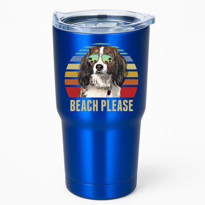 Beach Please Nederlandse Kooikerhondje Dog Funny Summer Gift Tumbler