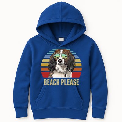 Beach Please Nederlandse Kooikerhondje Dog Funny Summer Gift Kids Hoodie