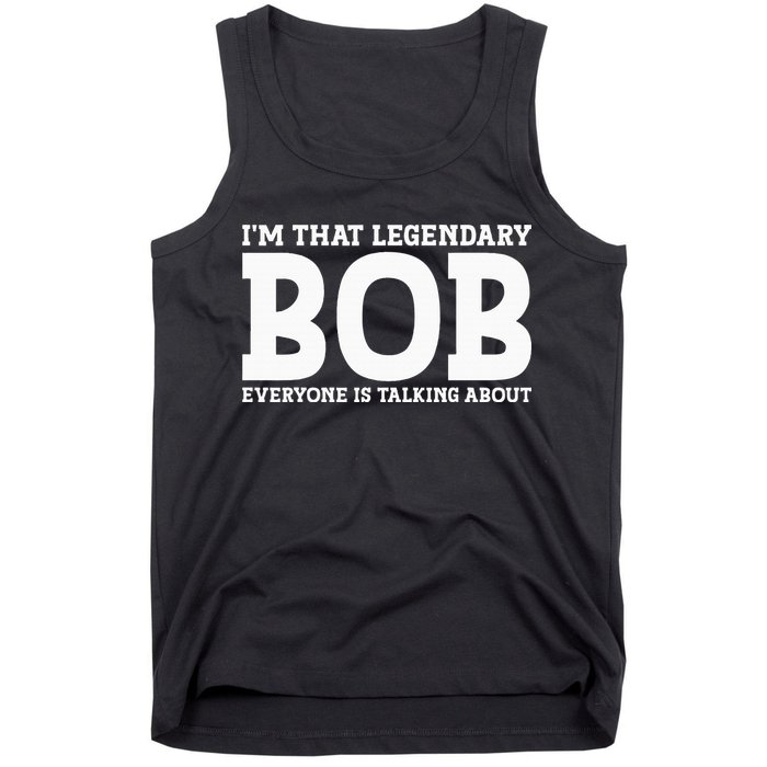 Bob Personal Name First Name Funny Bob Tank Top