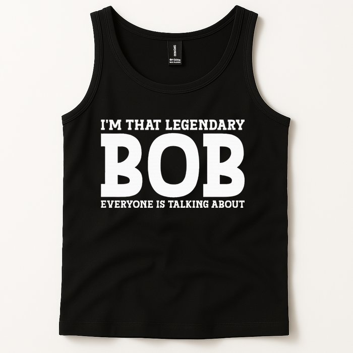 Bob Personal Name First Name Funny Bob Tank Top