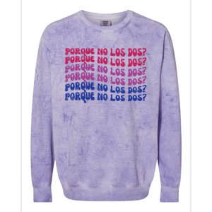 Bisexual Porque No Los Dos Bi Pride Flag Lgbtq Colorblast Crewneck Sweatshirt