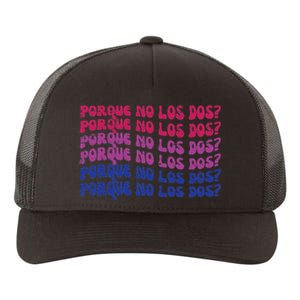 Bisexual Porque No Los Dos Bi Pride Flag Lgbtq Yupoong Adult 5-Panel Trucker Hat