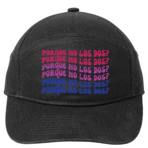 Bisexual Porque No Los Dos Bi Pride Flag Lgbtq 7-Panel Snapback Hat