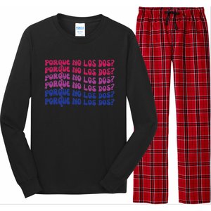 Bisexual Porque No Los Dos Bi Pride Flag Lgbtq Long Sleeve Pajama Set