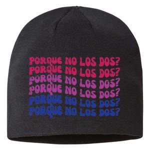 Bisexual Porque No Los Dos Bi Pride Flag Lgbtq Sustainable Beanie