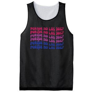 Bisexual Porque No Los Dos Bi Pride Flag Lgbtq Mesh Reversible Basketball Jersey Tank