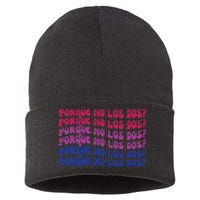 Bisexual Porque No Los Dos Bi Pride Flag Lgbtq Sustainable Knit Beanie