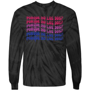 Bisexual Porque No Los Dos Bi Pride Flag Lgbtq Tie-Dye Long Sleeve Shirt