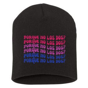 Bisexual Porque No Los Dos Bi Pride Flag Lgbtq Short Acrylic Beanie