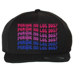 Bisexual Porque No Los Dos Bi Pride Flag Lgbtq Wool Snapback Cap