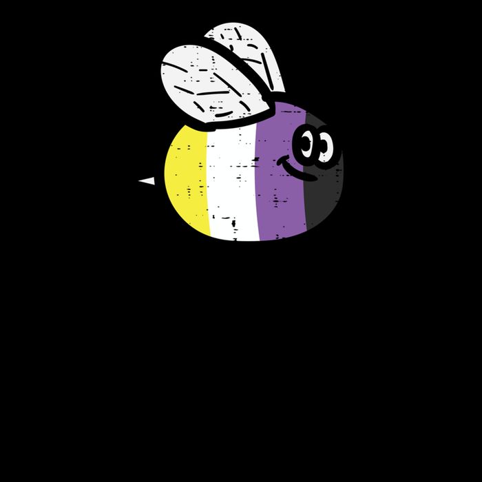 Bee Proud Nonbinary Pride Non Binary Enby Nb Flag Lgbtq Funny Gift 7-Panel Snapback Hat