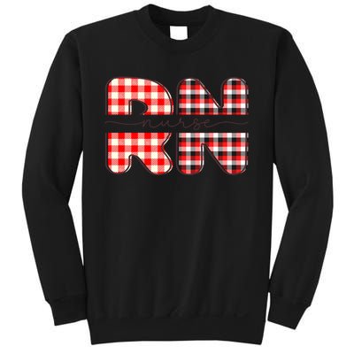 Buffalo Plaid Nurse Print Sweatshirt