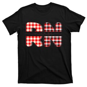 Buffalo Plaid Nurse Print T-Shirt